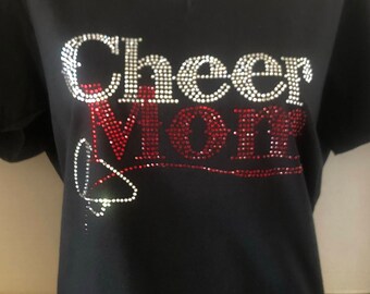Cheer Mom (customize the rhinestone colors)