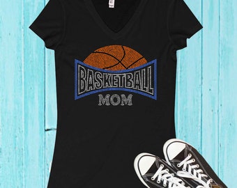 Basketball Mom Arch Rhinestone Shirt
