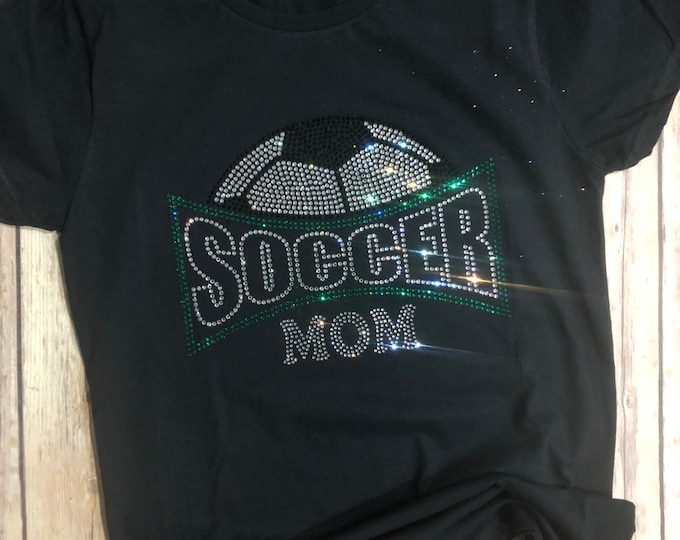 Soccer Mom Arch Rhinestone Shirt