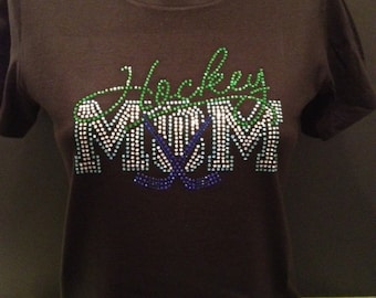 Hockey Mom Bling Shirt.