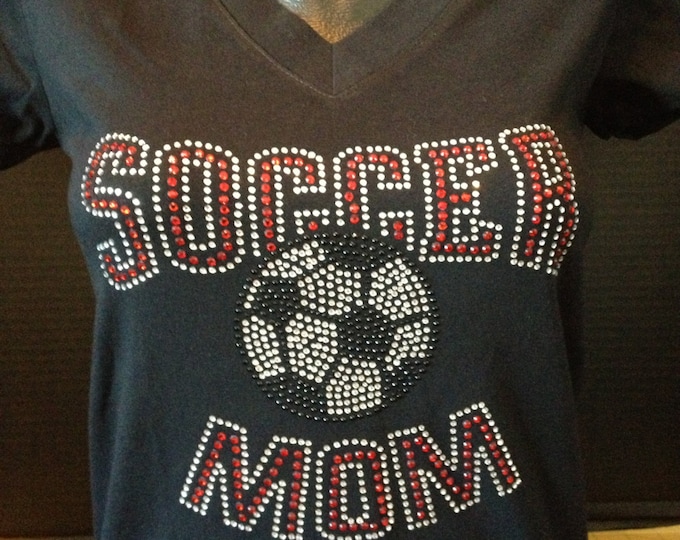 Soccer Mom Bling (Red Rhinestones)