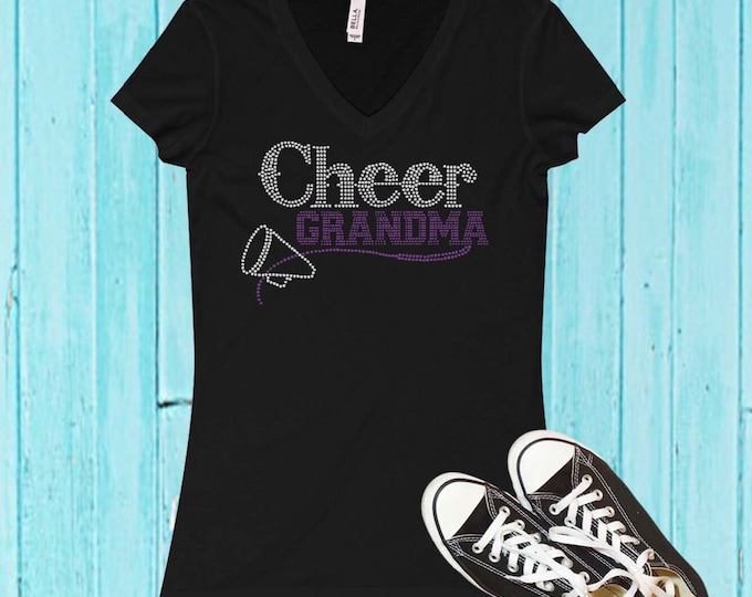 Cheer Grandma Rhinestone Shirt | Customize the Rhinestone Colors