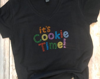 It's Cookie Time Bling V-Neck Tee - Girl Scouts Inspired Shirt