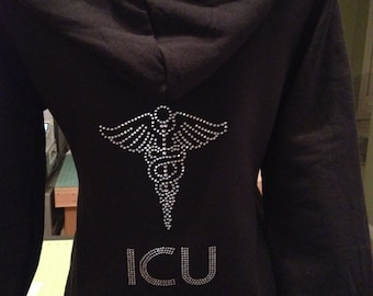Nurses - Medical - Doctors - Custom Hospital Hooded Bling Jacket