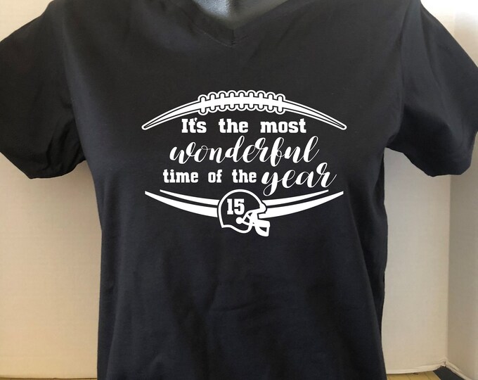 Football - It's the most Wonderful time - customize with number