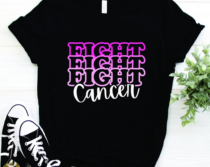 Breast Cancer Awareness - Fight Cancer - Black Shirt