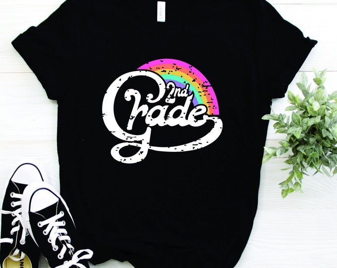 School - 2nd Grade Printed Black Shirt