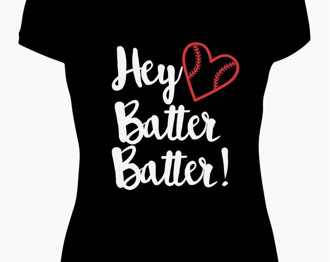 Hey Batter Batter Baseball Tee