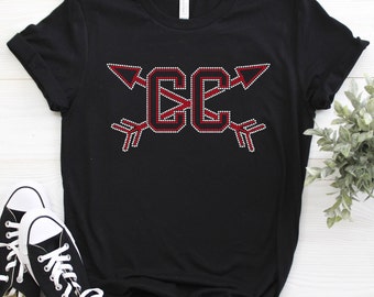 Cross Country Rhinestone Tee | Customize the Stone Color