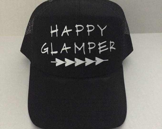 Camping - Happy Glamper Truckers Hat