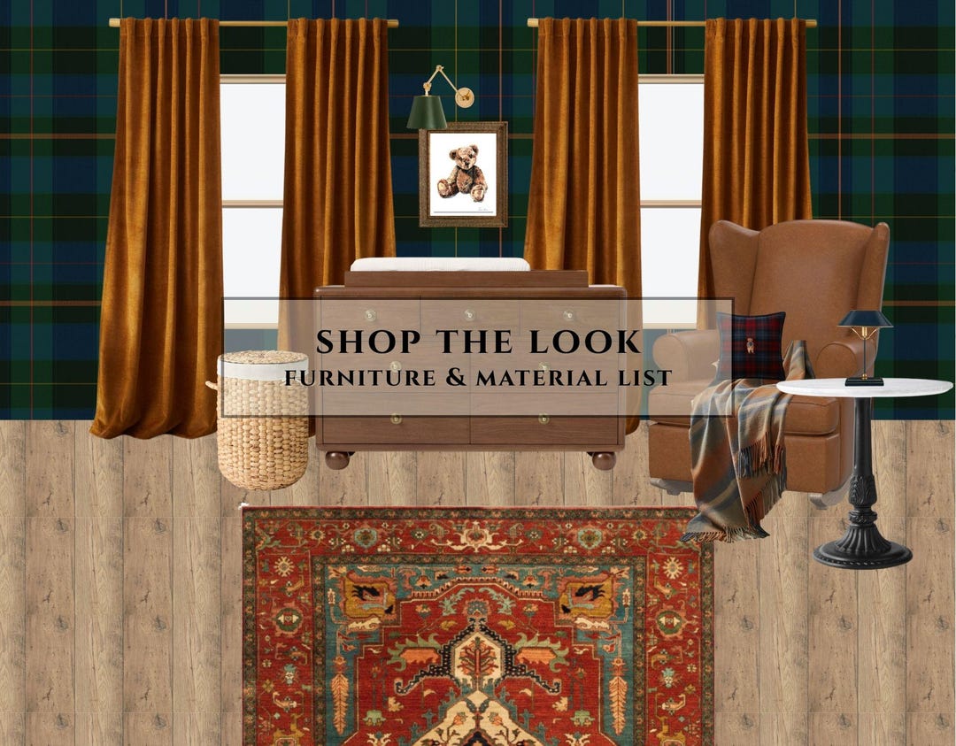 Ralph Lauren Nursery - Virtual Interior Design - Etsy