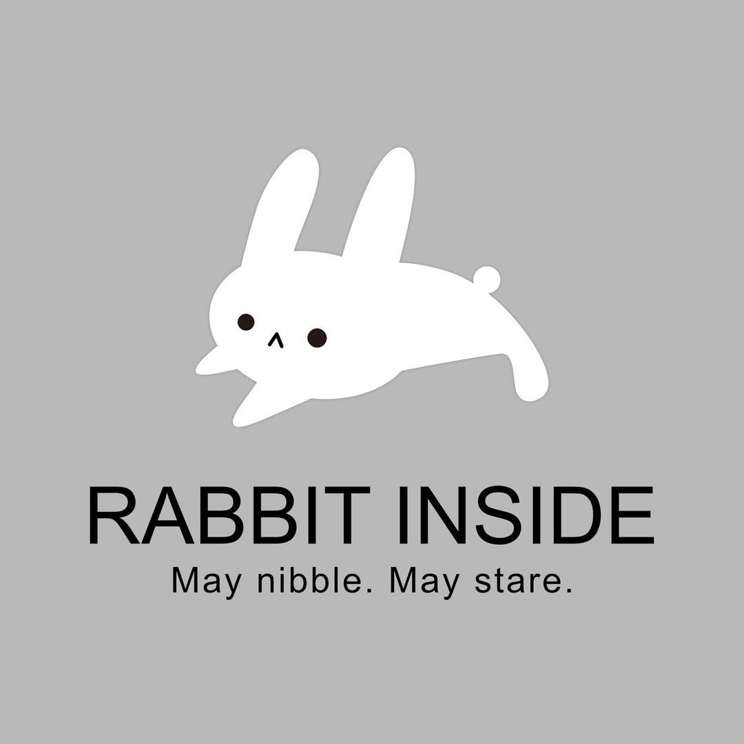 Rabbit Inside Sign Printable | Funny Rabbit Warning Door Sign | Cute ...