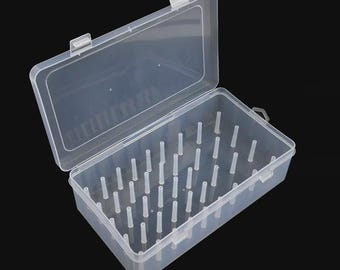 42 Spool Transparent Needle Thread Storage Box, Sewing Organizer, Craft Supplies