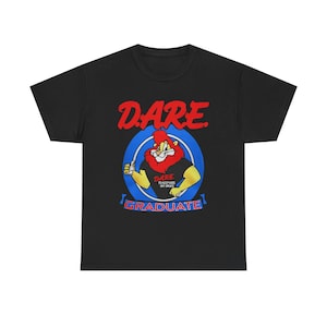 Camiseta azul marino y negra para hombre con el lema "DARE Graduate Lion To Keep Kids Off Drugs" (tallas S a 5XL)