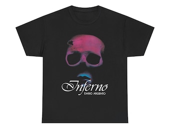 Koszulka męska Inferno Dario Argento Horror Movie w kolorze granatowym, rozmiar S do 5XL