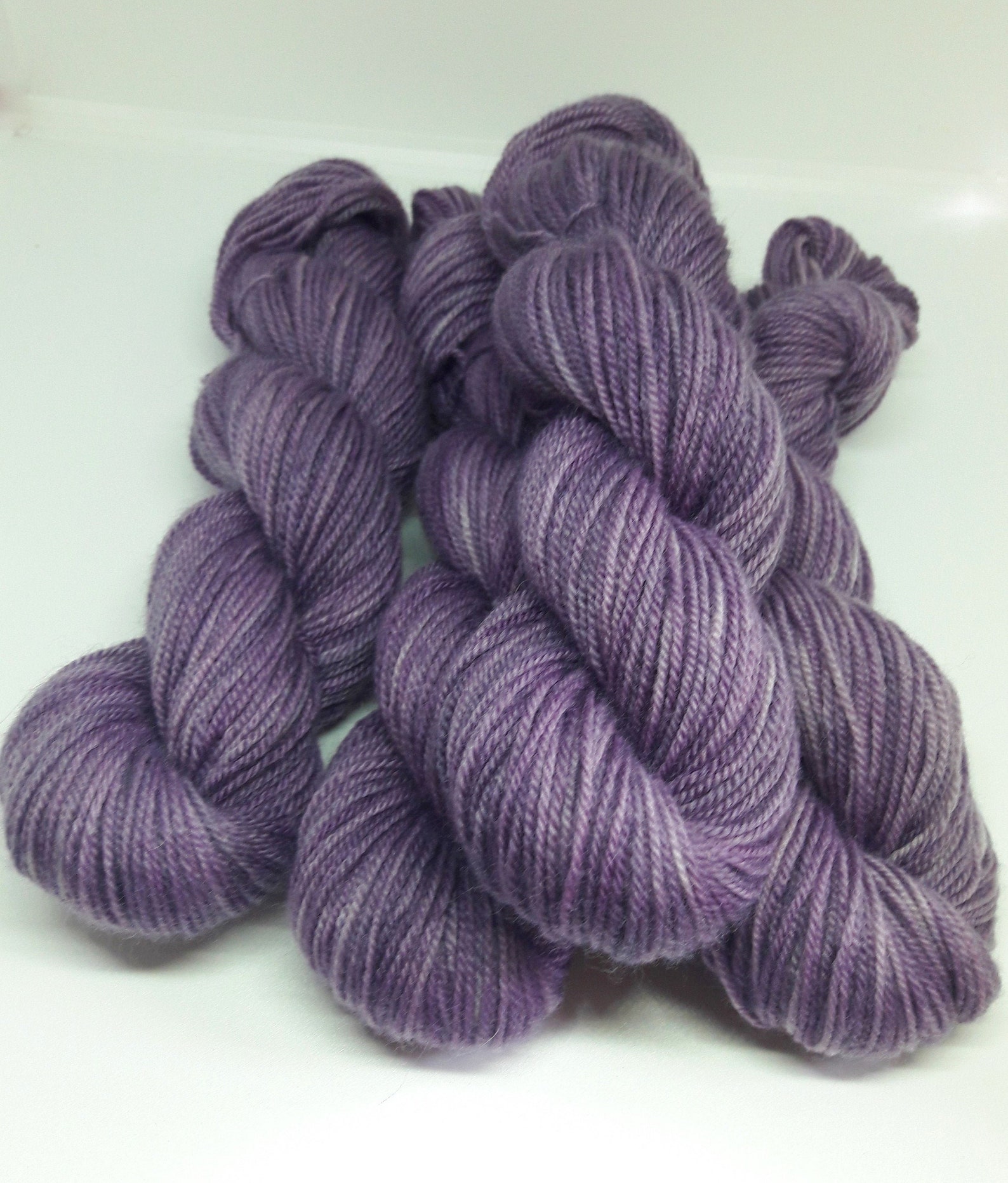 Purple Merino Yarn Hand Dyed Yarn DK Weight Merino Yarn Etsy