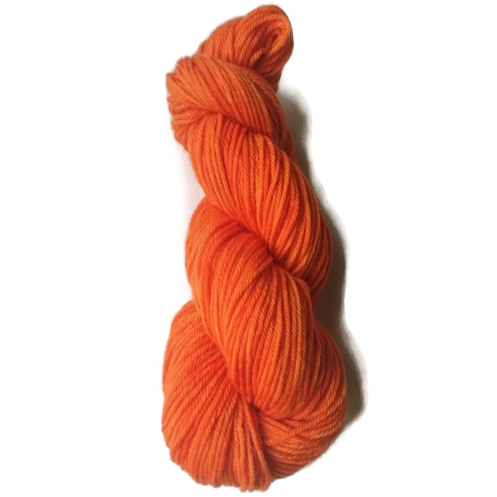 Burnt Orange Merino Yarn Hand Dyed Yarn DK Weight Merino Etsy