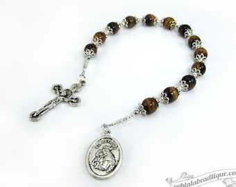 St Anthony chaplet saint anthony tenner devotional rosaries pocket rosary beads confirmation gift catholic patron saint of lost things