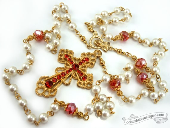 18-Inch Rhodium Plated Necklace with 4mm Jet Birthstone Beads and Sterling Silver Saint Benedict Charm.