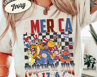 Pooh And Friends 4th of July Shirt, Disneyland Happy 4th of July Shirt, Winnie The Pooh Patriotic Tee, Independence Day Tee, Memorial Day
