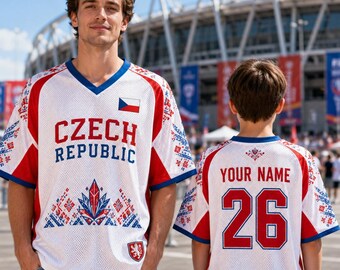 Tsjechië voetbal aangepaste naam voetbalshirt Czech Game Day Kleding Dames Festivalkleding Trendy blokette Esthetische top