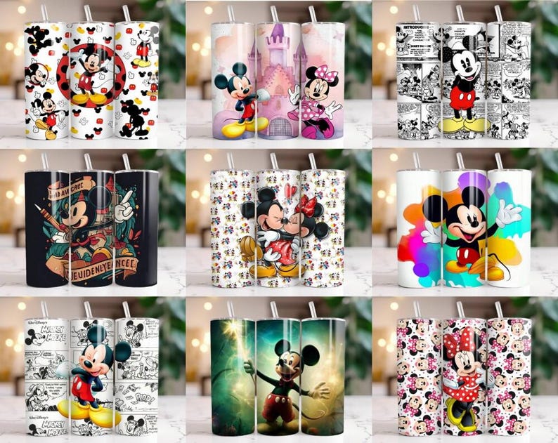 100+ Mickey Mouse Tumbler Wrap Png, Disneyland Mickey Mouse Skinny Tumbler Wrap Png, Disneyland Tumbler Designs image 2