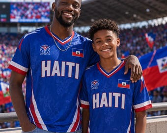 Personalized Haiti Jersey, Custom Name Number Haiti Jersey Adult Youth, Haitian Football Shirt Fan Gift