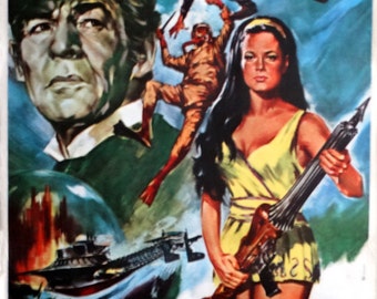 ネモ船長と海底都市　USオリジナル映画ポスター Yahoo!オークション - 1969年 ネモ船長と海底都市 US ロビー