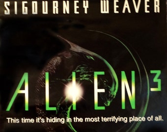 ALIEN 3. Original 1992 U.S. Movie Theater Poster. Science