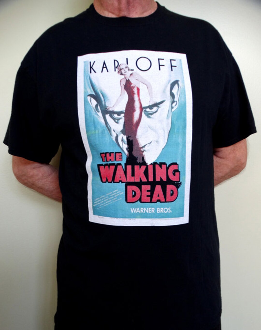 THE WALKING DEAD The Walking Dead Movie T-shirt Men's XL size unclear black type Vintage Second Hand