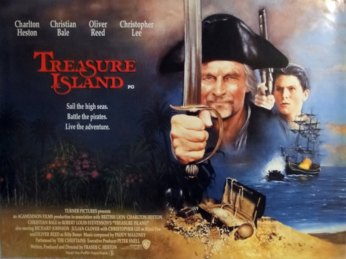 Treasure Island. 1990 Original 30 X 40 British Etsy