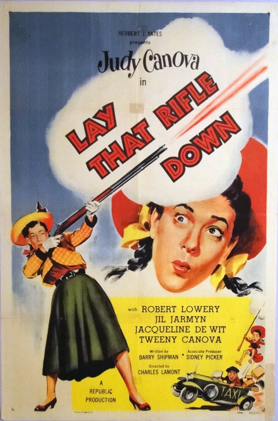 Lay That Rifle Down. 1955 Original 27 X 41 US - Etsy