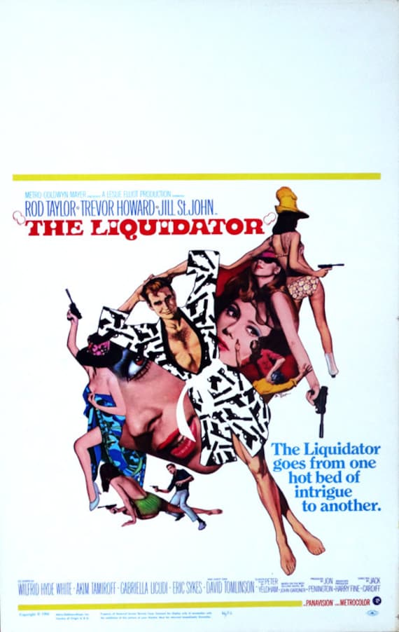 Liquidator The 1966 Original 14x22 Us Movie Etsy