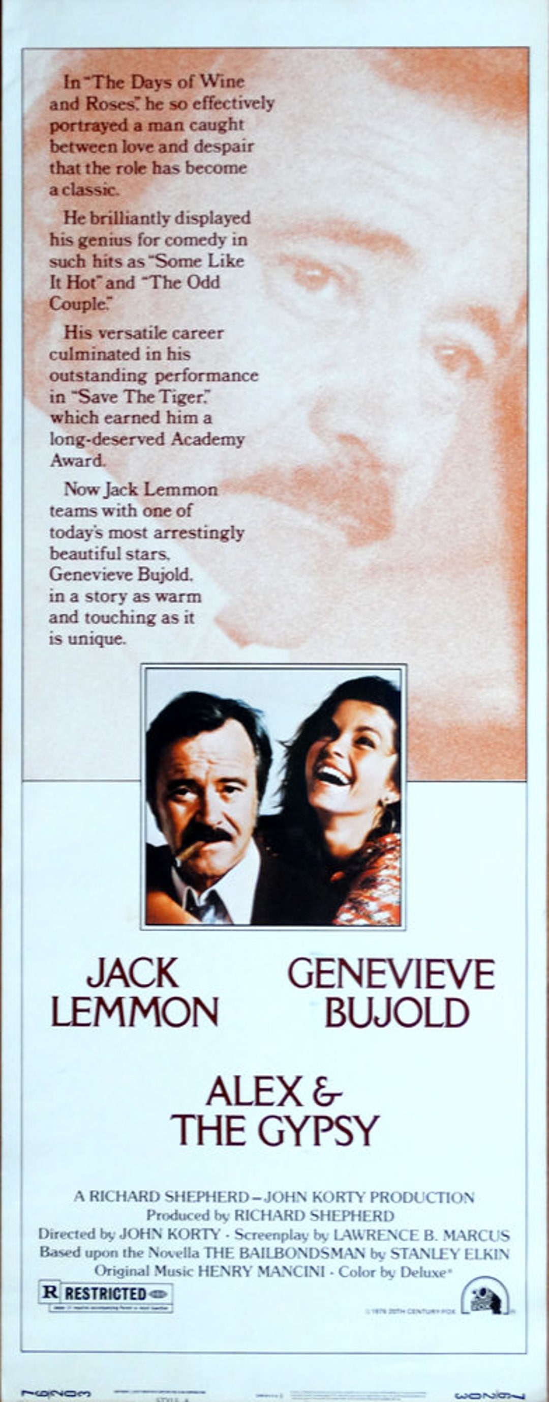 Alex and the Gypsy. 1976 Original 14