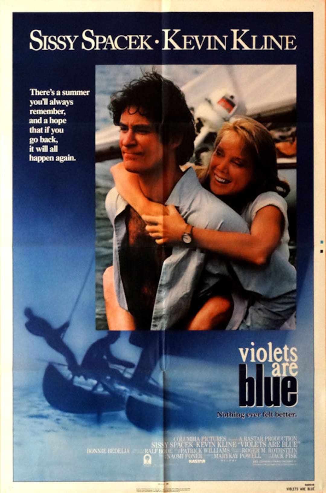Violets Are Blue. 1986 Original 27x41 US Theater Movie Poster. Romantic