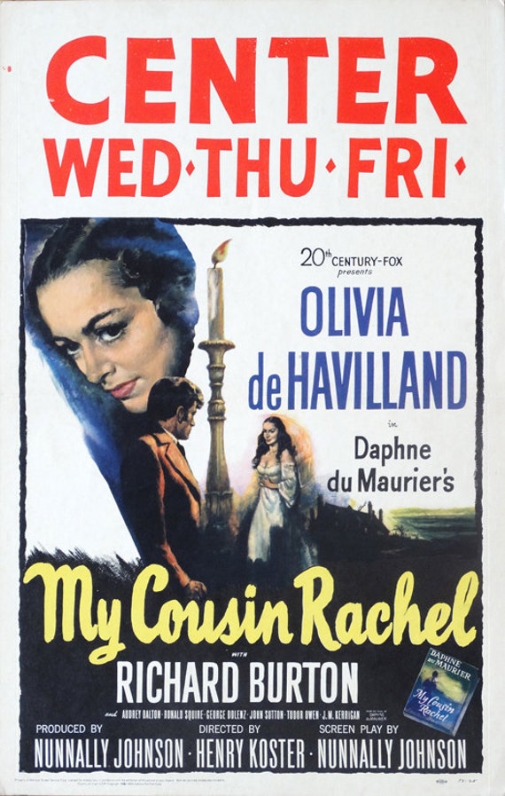 My cousin Rachel Olivia de Havilland movie poster print