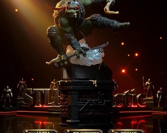 Michelangelo - Playful Ninja Turtle STL Statue for 3D Printing