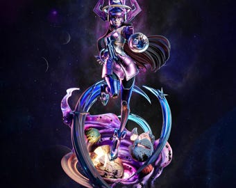 Statua STL di Galacta Fanart: Dea Cosmica della Creazione (download digitale)