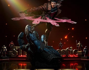 Gambit Marvel X-Men | Kinetic Card Assault STL Statue | 3D Print Model | Digital STL File