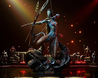 Neytiri - Avatar Fire & Ash Sculpture STL (Statua + Busto)