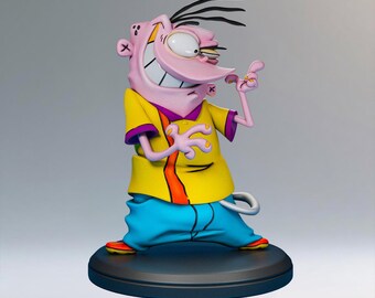 Statua STL di Eddy Fanart: Agile Fighter con base d'acqua (download digitale)