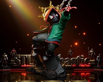 Miles Morales Chibi - Scultura Marvel Comics STL