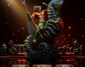 Aquaman - Ocean King Warrior STL Statue for 3D Printing