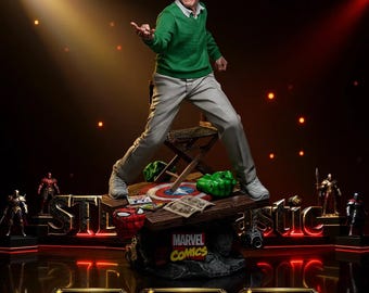 Stan Lee - Marvel Sculpture STL (Statue + Bust)