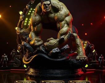 Hulk Sculpture STL | Marvel Superhero 3D Print Model | Presupported & unsupported Files