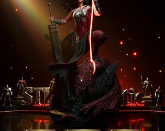 Wonder Woman Absolute | Amazon Warrior STL Statue | 3D Print Model | Digital STL File