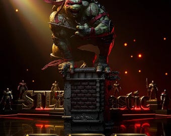Raphael - Red Mask Sewer Ninja STL Statue for 3D Printing