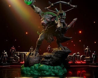 Twitch - Scultura del personaggio del gioco, statua STL