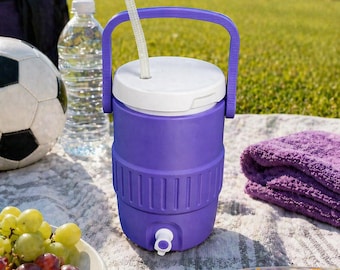 Sideline Cooler Can Holder 12 oz, 3D Printed Koozie with Handle, Soda Can Holder, Drink Cooler Style Koozie, Portable Beverage Holder Gift