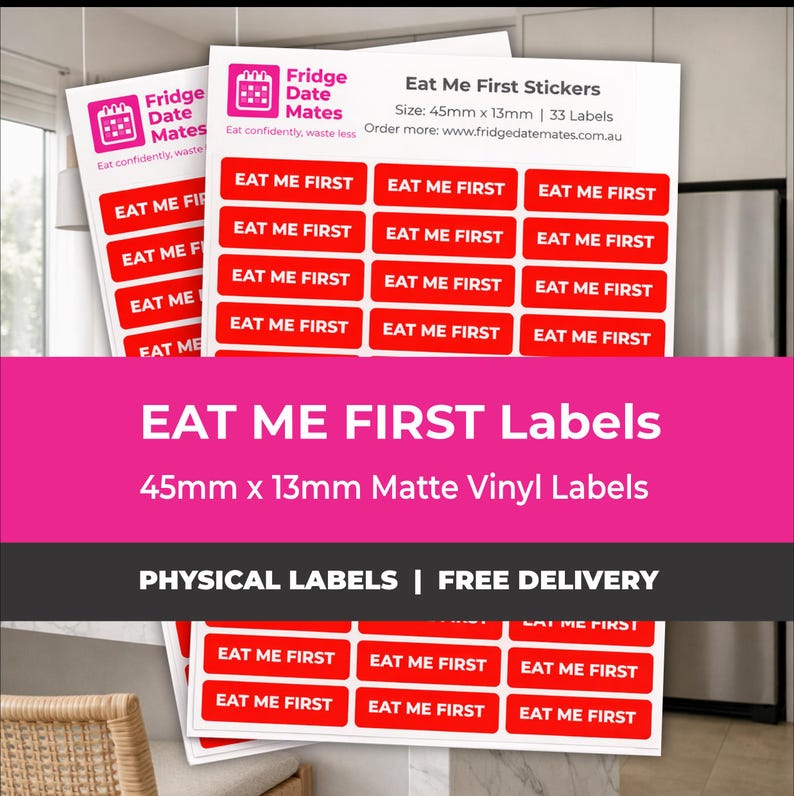 EAT ME FIRST Fridge Leftover Labels / Stickers - Etsy Canada
